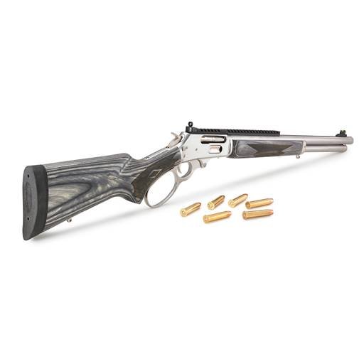 Marlin 1895 Big Loop 45-70 Laminate Stainless 19" Threaded Barrel 6 Rounds - 70478