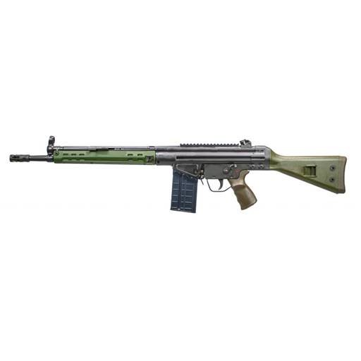 PTR Industries PTR-91 GIRK 308 HK G3 Clone Green Furniture 16" Barrel Welded Scope Mount - PTR113