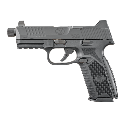 1098-107905 FN 509 Tactical 9mm Black Optic Cut Suppressor Height Night Sights 4.5" Threaded Barrel 17/24 Rounds - 66-100375