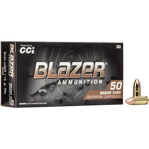1114-5200C Federal Blazer Brass 9mm
