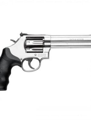 Smith & Wesson Model 686 Plus 357 Stainless Black Rubber Grip 6" Barrel 7 Shot - 164198