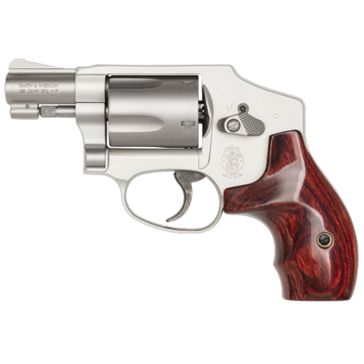 ae00-1017 Smith & Wesson Model 642 LS Ladysmith 38 Spl No Lock Stainless wood grips hammerless 5 shot - 163808