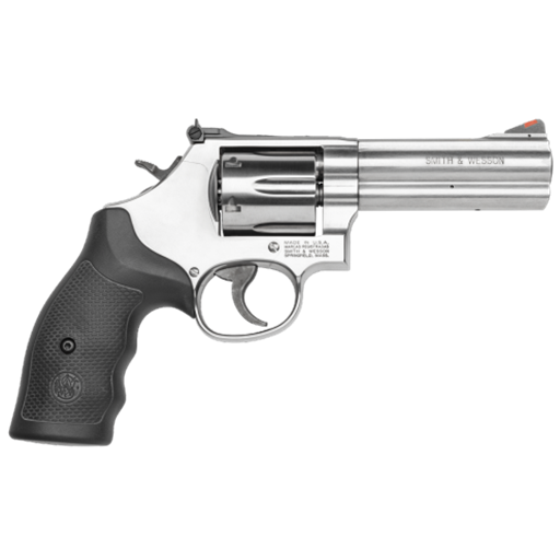 Smith & Wesson Model 686 357 Magnum Stainless Black Rubber Grip 4.125" Barrel 6 Shot - 164222