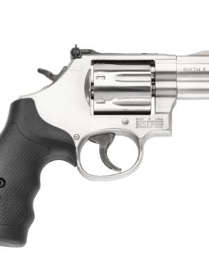 Smith & Wesson Model 686 Plus 357 Magnum Stainless Steel Black Rubber Grip 2.5" Barrel 7 Shot - 164192