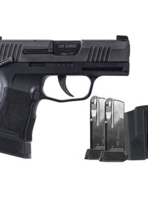 ae00-11645 Sig Sauer P365 Tacpac 9mm Black Optic Cut Manual Safety 3.1" Barrel 12 Rounds - 365-9-BXR3P-MS-TACPAC
