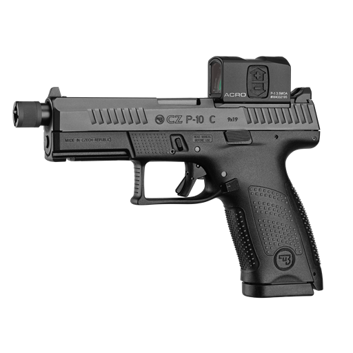 CZ P-10 C Optic Ready Suppressor Ready 9mm Black 4.6" Threaded Barrel 17 Round - 91513