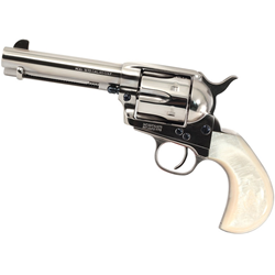 Uberti 1873 Cattleman Outlaws Lawmen "Doc" .45 Colt Nickel 4.75" Barrel 6 Shot - 356714