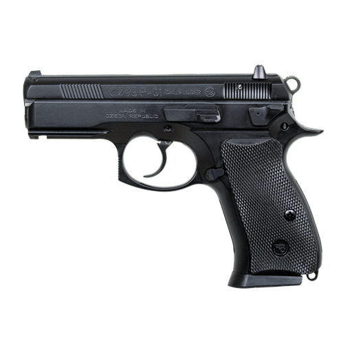 ae00-3743 CZ P-01 Compact 9mm Decocker Black 3.75" Barrel 15 Round - 91199