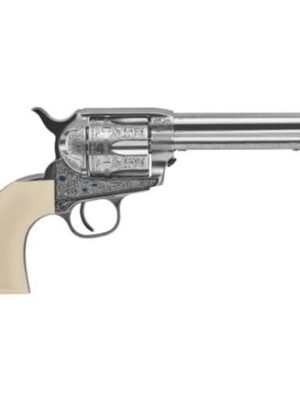 Uberti 1873 Cattleman Outlaws Lawmen "Teddy" .45 Colt Nickel 5.5" Barrel 6 Shot - 356719