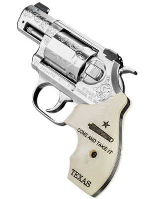 Kimber America K6S Texas Edition 357 Magnum Engraved Stainless Bonded Ivory Grips 2" Barrel 6 Round - 3400028