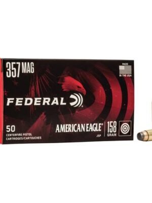 Federal American Eagle 357 Mag 158 Grain Jacketed Soft Point 50 Round Box - AE357A
