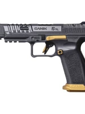 ae00-6972 Canik SFX Rival 9mm Grey and Gold Optics Ready 5" Barrel 18 Rounds - HG6610T-N
