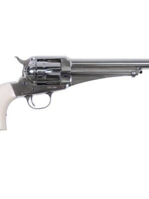 ae00-7980 (1) Uberti 1875 Single Action Army Outlaws Lawmen "Frank" .357 Mag Nickel 7.5" Barrel 6 Shot - 365723