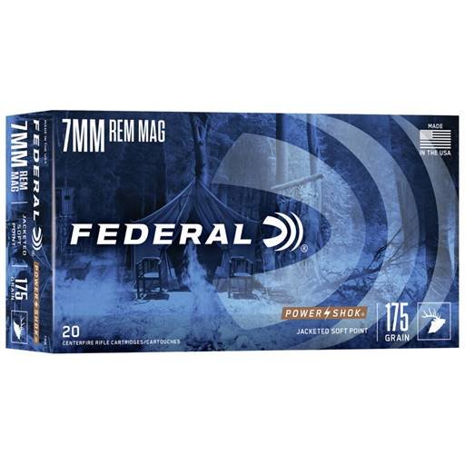 ae00-6390 Federal Power-Shok 7mm Rem Mag