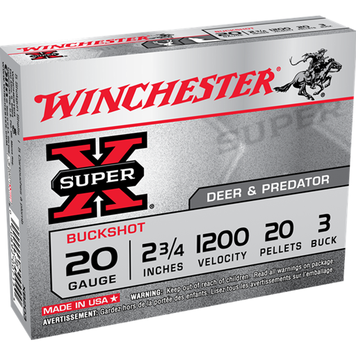 ae00-6439 Winchester Super X 20 Gauge Buckshot