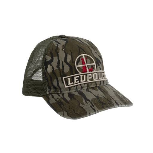 ae00-11090 Leupold Bottomland Trucker Hat Green Camo